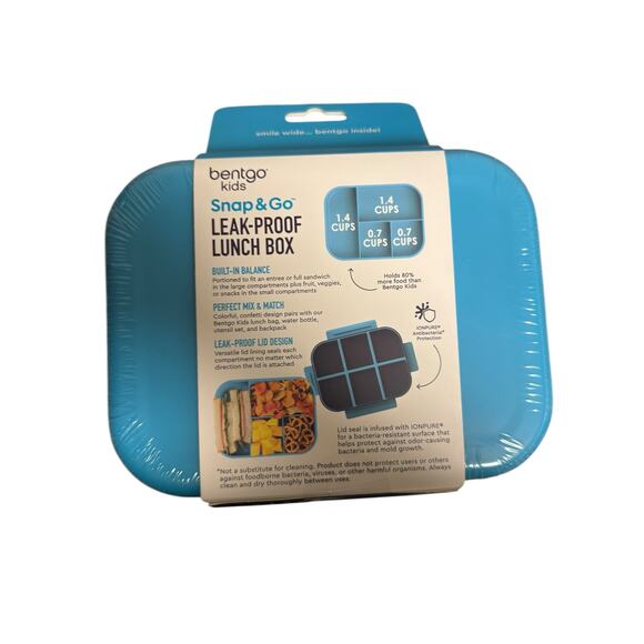 Bentgo Kids Snap & Go Leak-Proof Lunch Box, Confetti Edition - Picture 4 of 4
